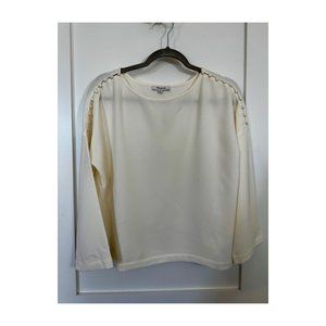 Madewell Cream Crepe Blouse